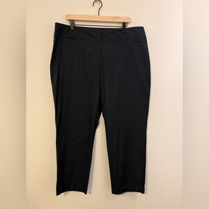 Women’s Eileen Fisher Black Slim Pant with Yoke size XL NWT